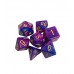 FixtureDisplays® Double-Colors Acrylic Polyhedral Dice Set of 7 Plastic RPG Role Playing Game Dices 18149